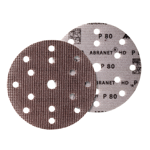 Фото товара "ABRANET HD Шлифовальный круг, сетчатая основа из нейлона, 150 мм, 15 отверстий, Р150"