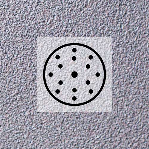 Фото товара "Q.SILVER Шлифовальный диск, латексная бумага, карбид кремния, 150 мм, 15 отверстий, Р1500"